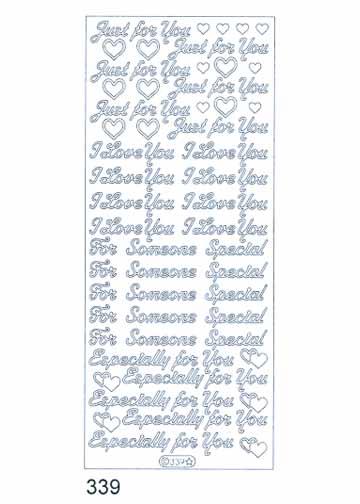 Stickers Déco - Juste pour toi/Je t'aime