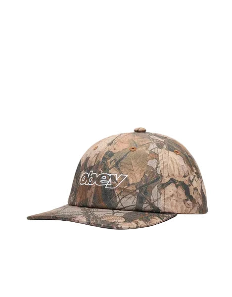 Casquette Obey 'Pigment Slanted' 6 panneaux à sangle - Camo Multi Clôture