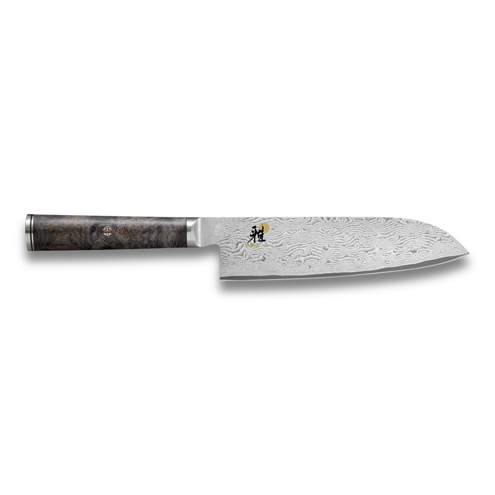 Couteau Santoku MIYABI 5000 MCD 67 de 7 pouces – 132 couches d'acier, HRC 66