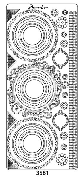 Autocollant décollable - Broderie Harmonie