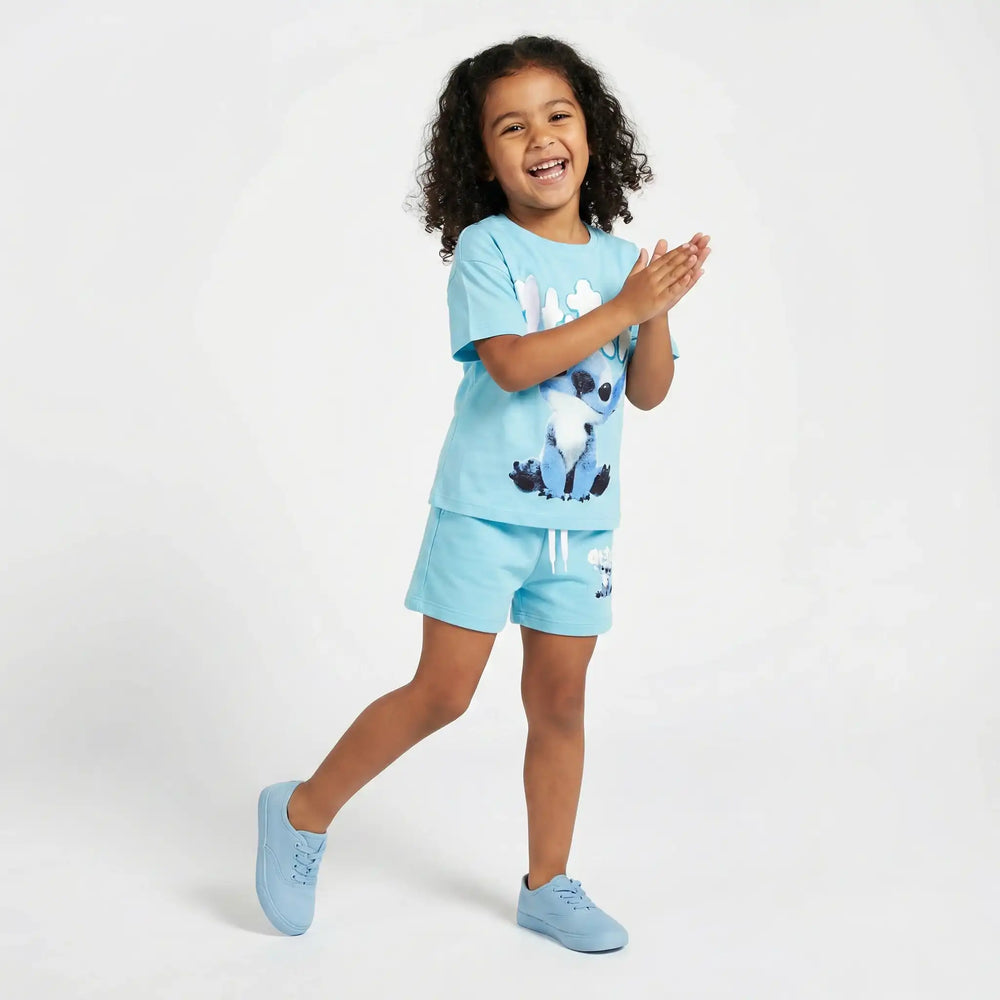Ohana Vibes Girls Short Set