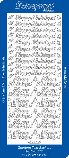 Stickers déco - Texte - Joyeuses Fêtes