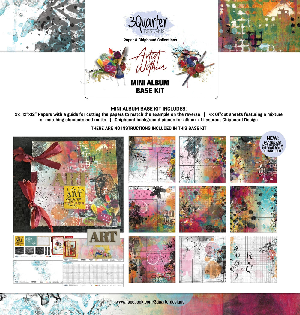 Kit de base mini-album 3Quarter Designs Artist Within