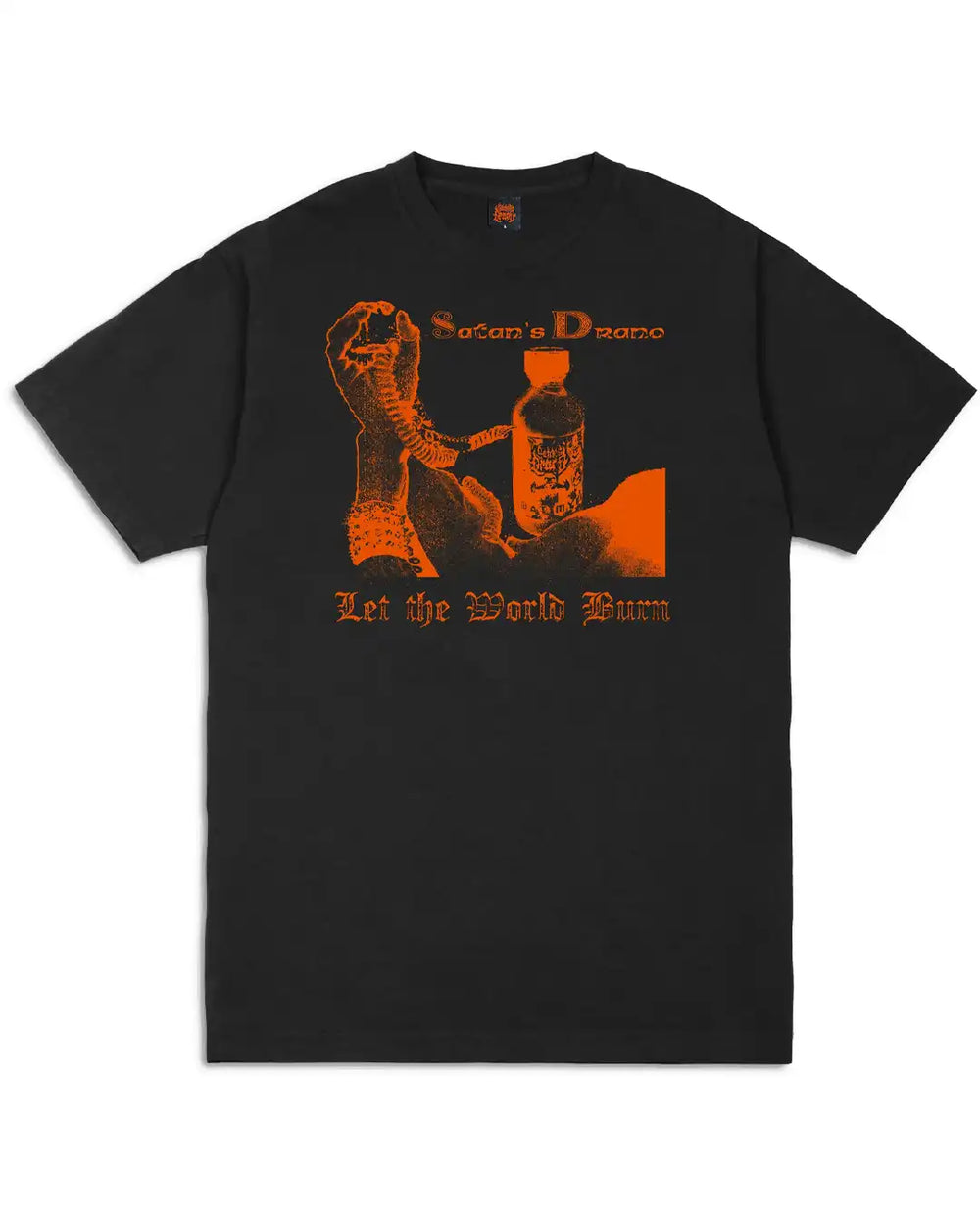 T-shirt 'World Burn' de Satans Drano - Noir