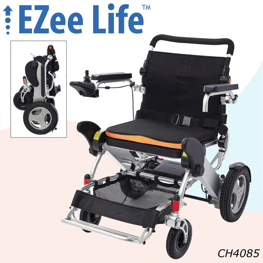 Fauteuil roulant électrique pliant 3G Platinum CH4085 - Léger, durable et idéal pour les déplacements sur les terrains canadiens