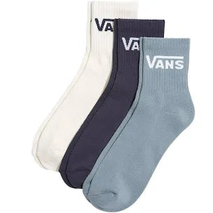 Chaussettes Vans 'Half Crew' - Bleues (3 paires)