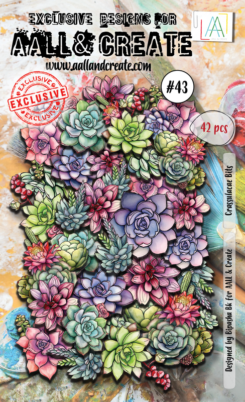 AALL and Create #43 - Ephemera - Crassulacae Bits — Ecstasy Crafts