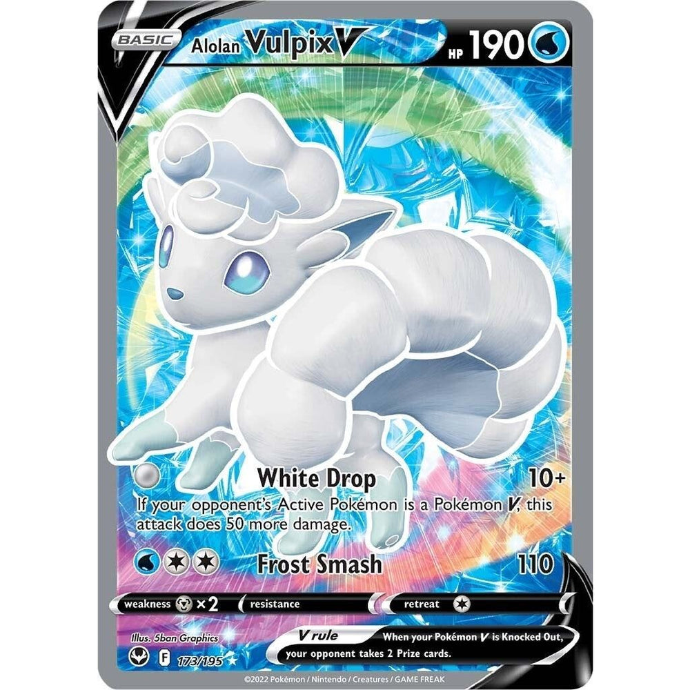 Alolan Vulpix V (Full Art) (173/195) (SWSH12)
