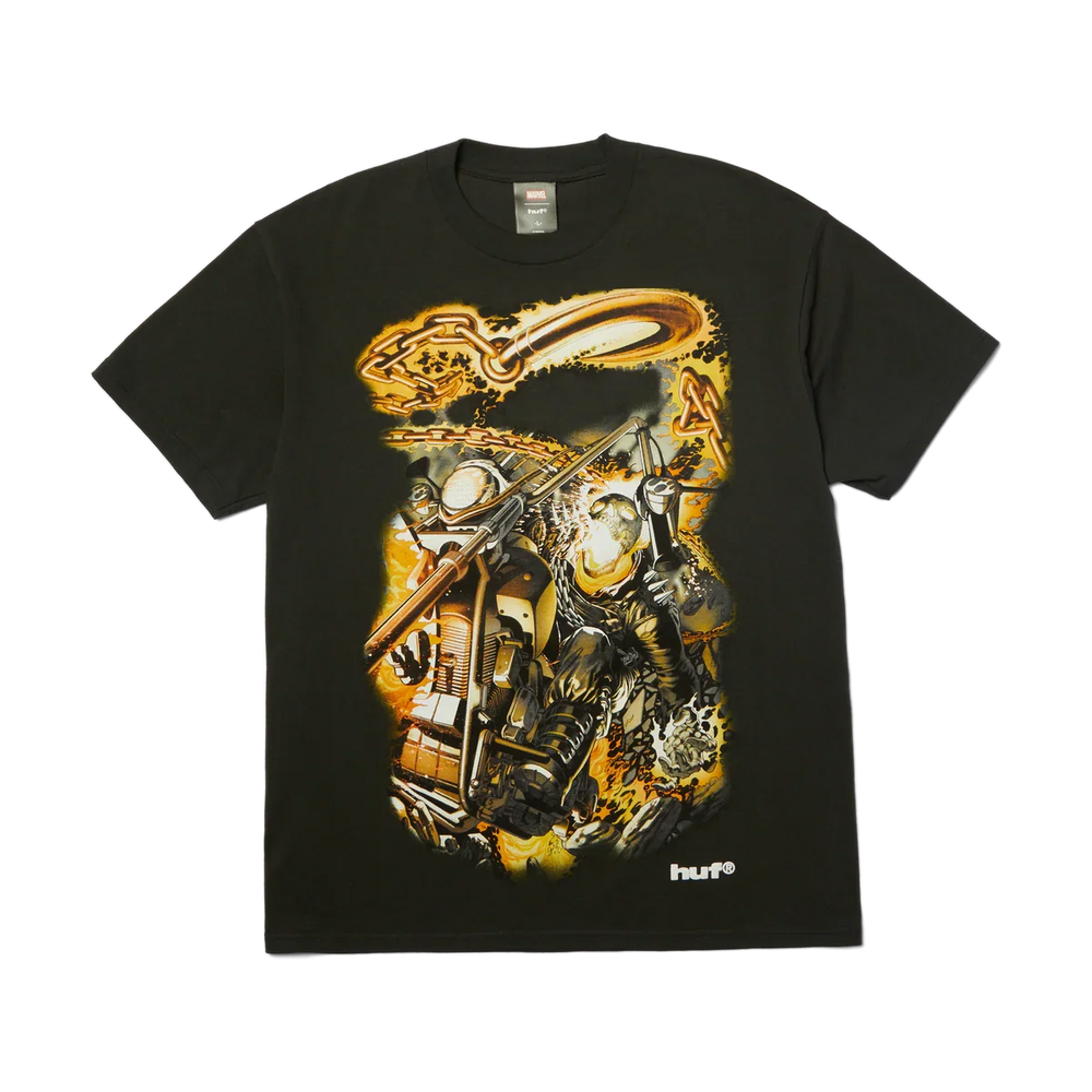 T-shirt HUF x Marvel 'Ghost Rider Vengeance' - Noir délavé