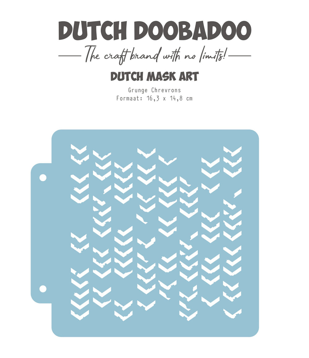 Dutch Doobadoo DDBD Masque Dutch Chevrons Grunge 163x148 mm