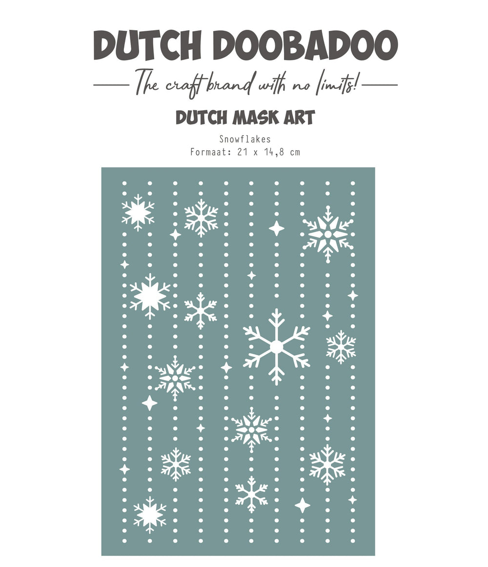 Dutch Doobadoo DDBD Masque Néerlandais Flocons de Neige A5