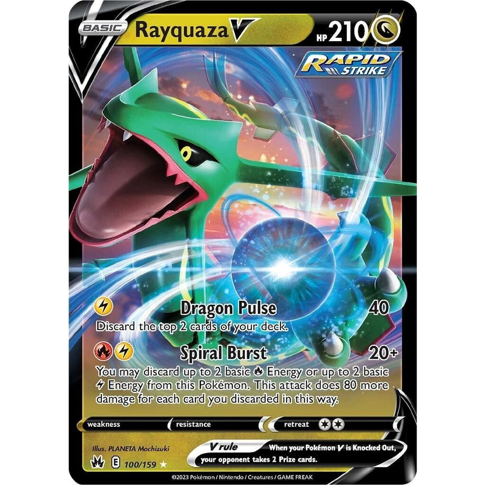 Rayquaza V (100/159) (CRZ)
