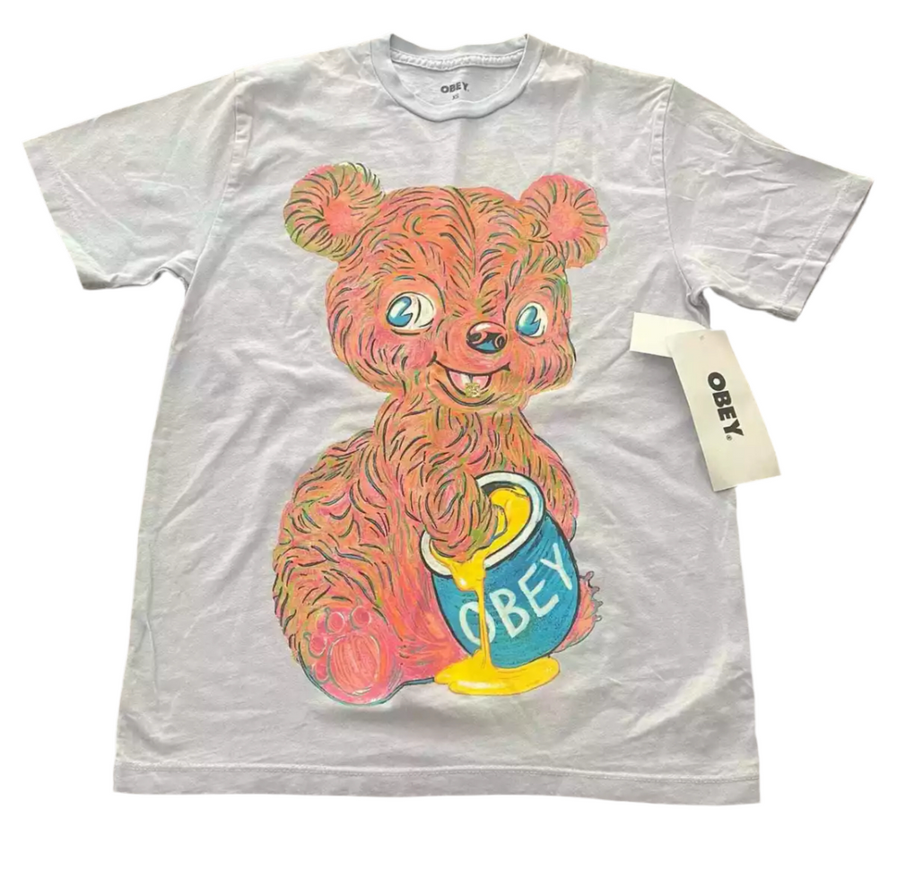 T-shirt 'Honey Bear' d'Obey - Blanc (pour femmes)