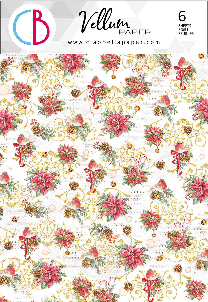 Ciao Bella Papier Vellum Cher Père Noël Motifs A4 6/Paq