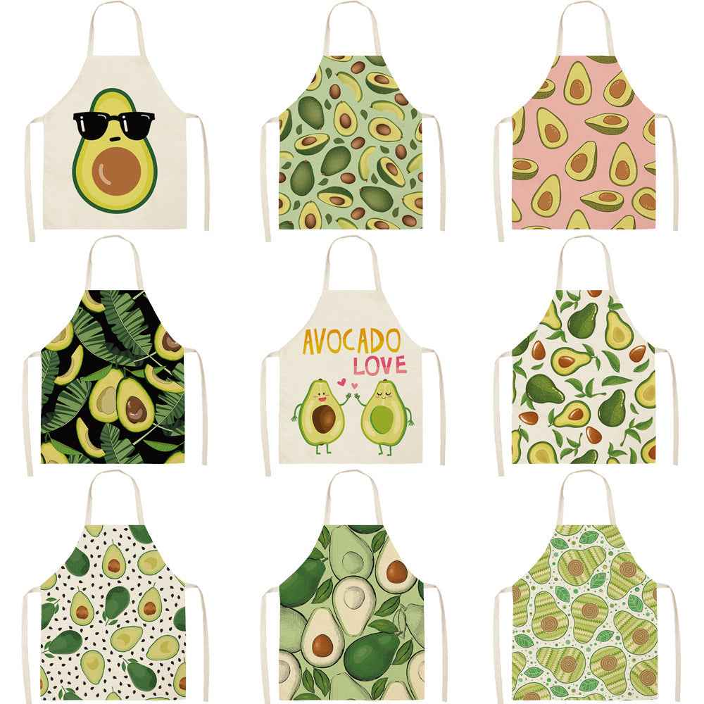 Cotton and linen apron