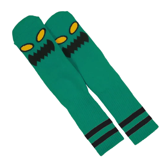 Chaussettes "Monster Face" Toy Machine - Vert