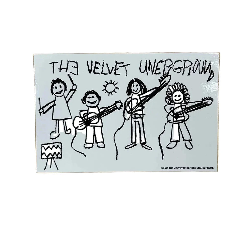 Supreme x The Velvet Underground 'Drawing' Sticker - White