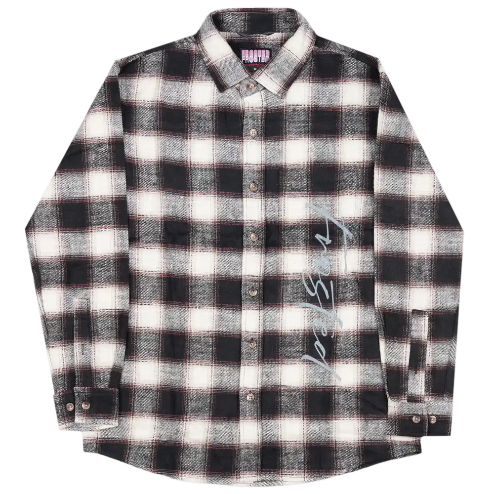 Frosted Skateboards 'Checks' Flannel L/S Shirt - Purple/Brown