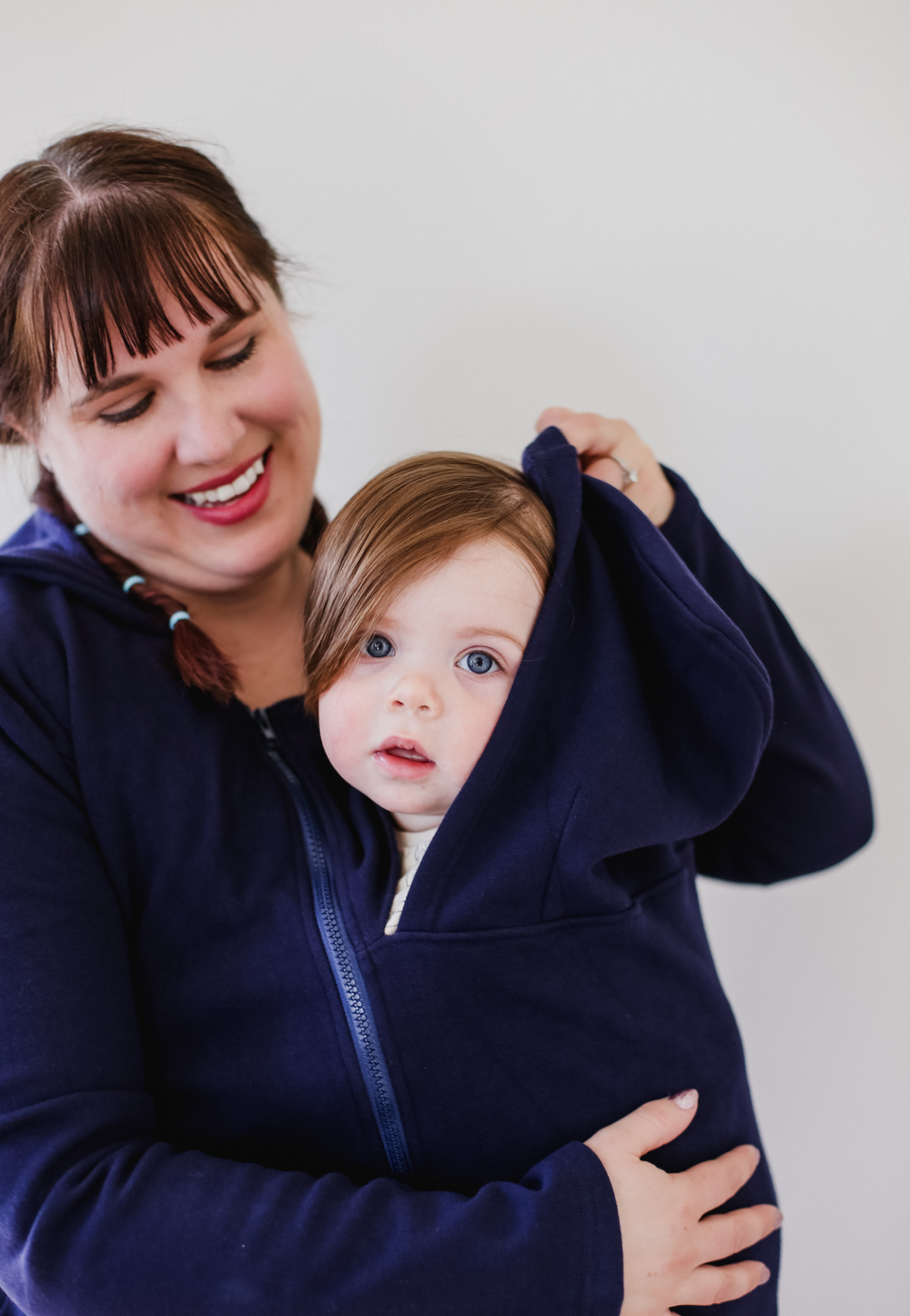 2-in-1 Fleece Baby Carrying Hoodie — Ella Bella
