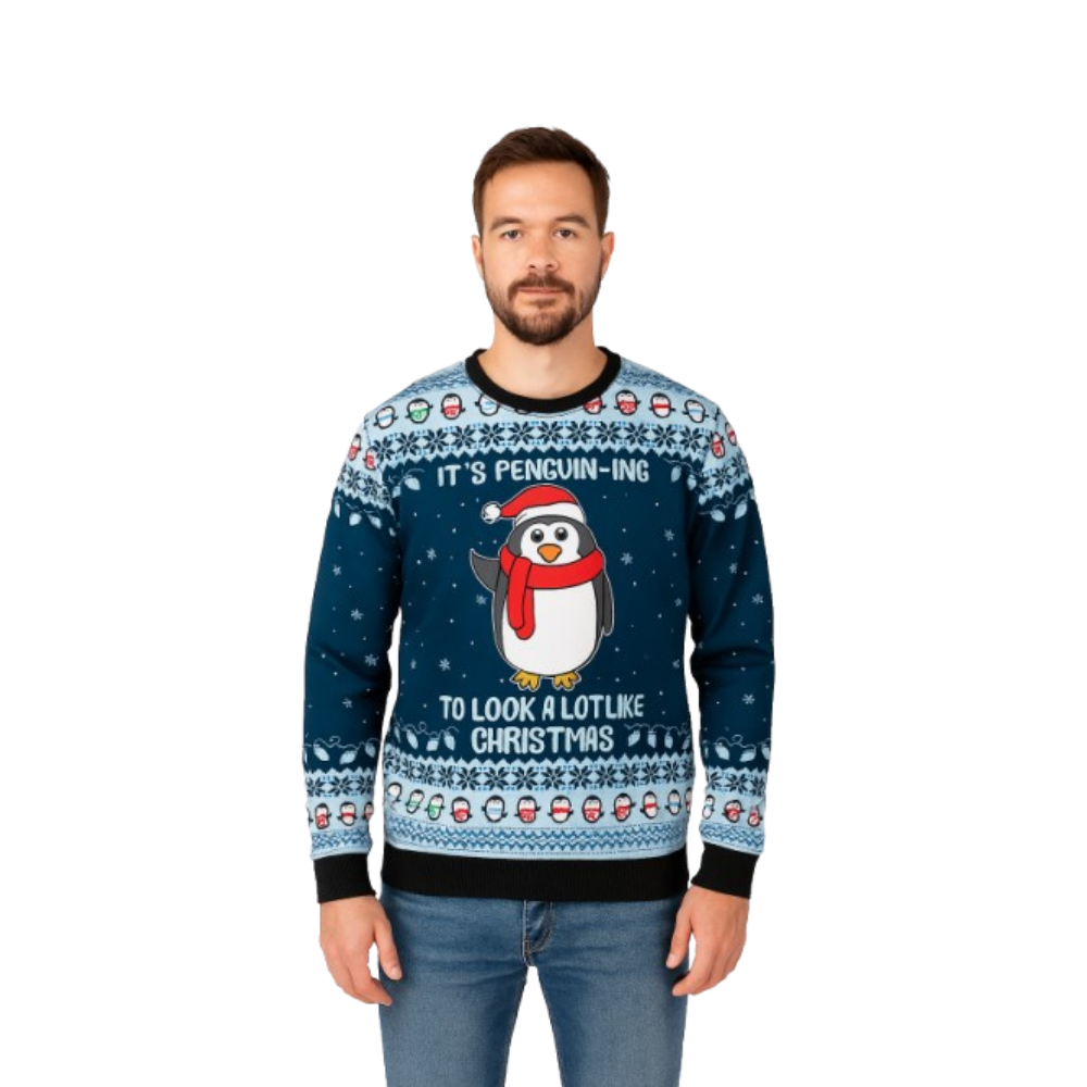Chandail Pingouin Mignon avec Pompon