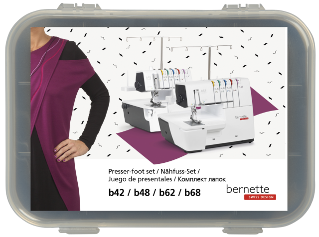 Bernette Serger 7 Pack Presser Foot Set fits b42 / b48 / b62 / b68 — Cottage Quilting Ltd.