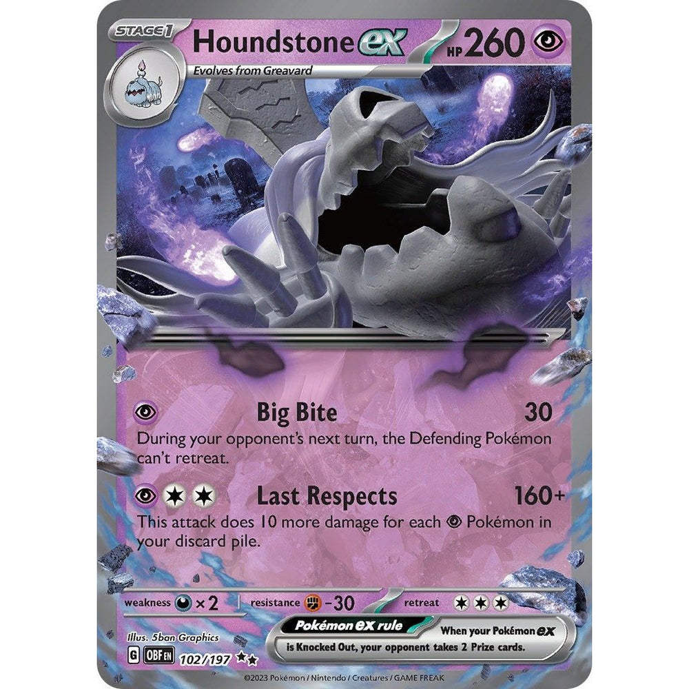 Houndstone ex (102/197) (OBF)
