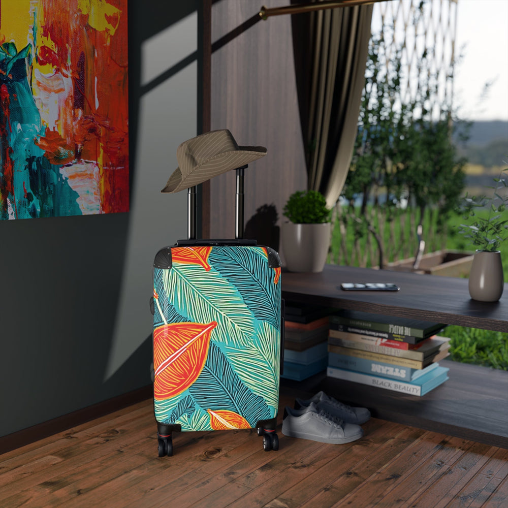 Tropical Leaves Carry-On Suitcase