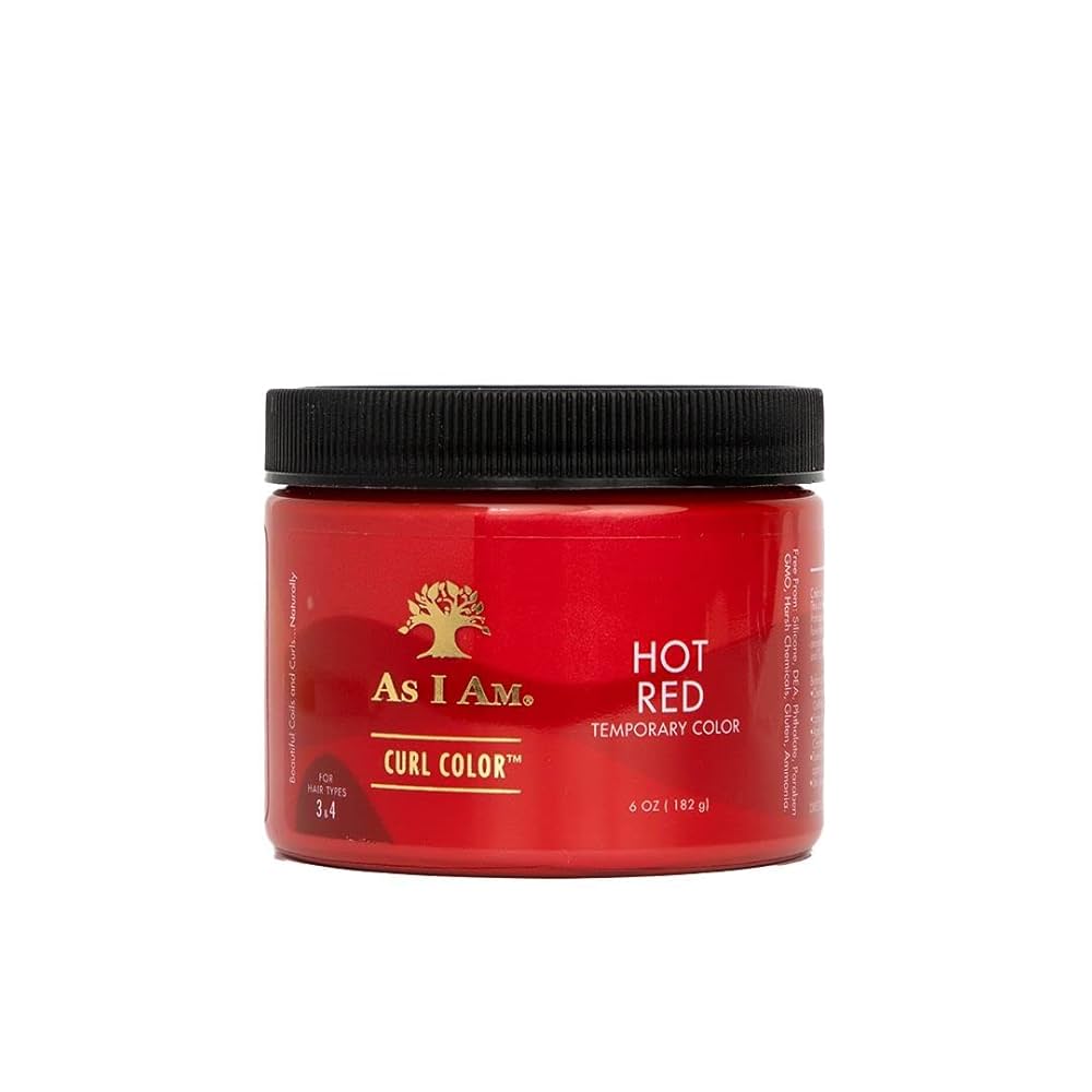 AS I AM TEMPORARY CURL COLOR - HOT RED 6OZ — Beautylicious Canada