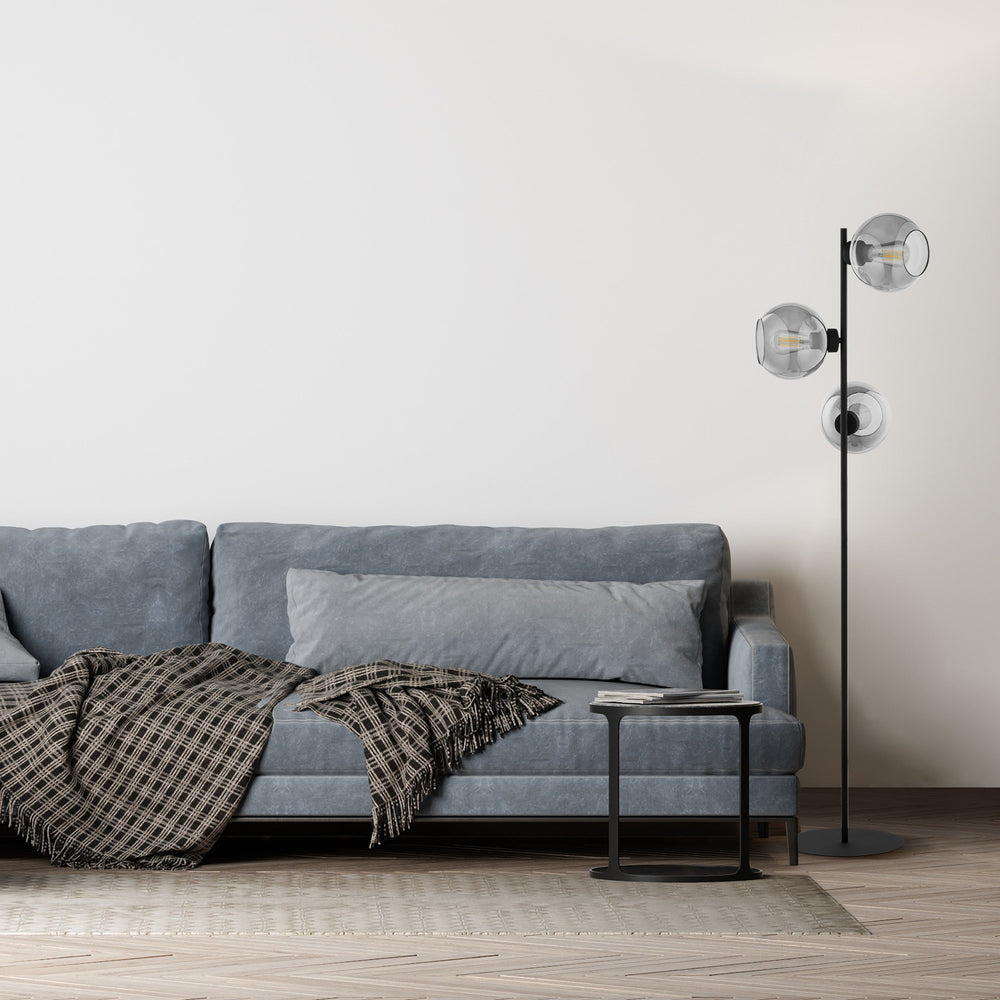 Lampadaire CUBUS Graphite style scandinave pour salon, chambre et bureau – Éclairage moderne et minimaliste (Liquidation)