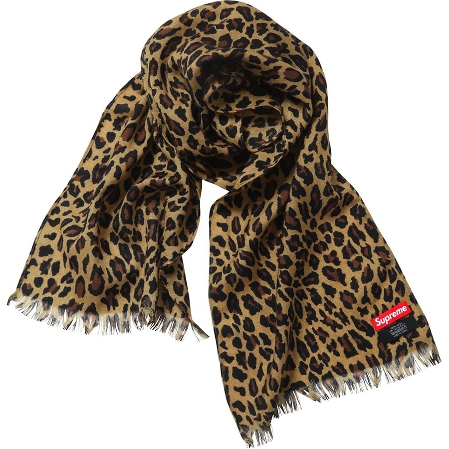Foulard en laine Supreme - Léopard