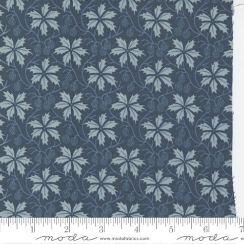 Moda - Bleu De France - Indigo Leaves - 13934 17 — Cottage Quilting Ltd.