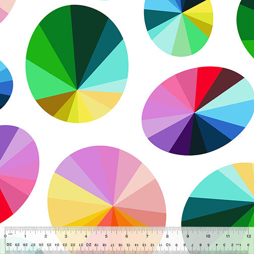 108" White Color Wheels Wide Back 53583DW-1DES — Cottage Quilting Ltd.
