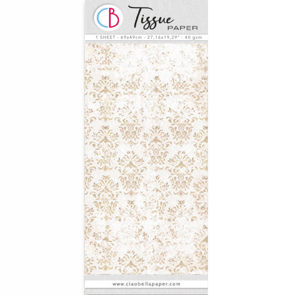 Papier de soie cm69x49 27,66"x19,29" Velours victorien