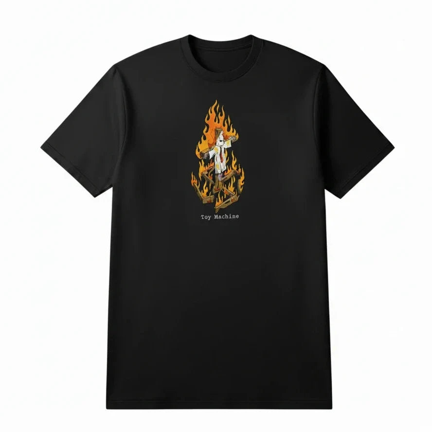 T-shirt Toy Machine x Ed Templeton 'Charred Cross' - Noir