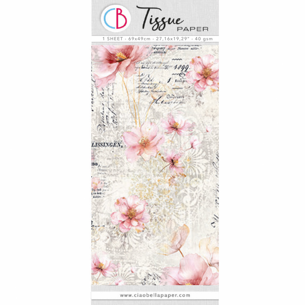 Papier de soie cm69x49 27,66"x19,29” Parfum de Fleurs