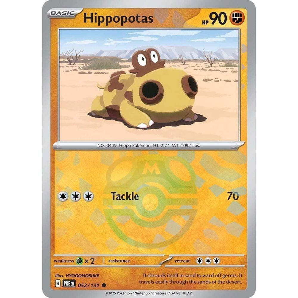 Hippopotas (Master Ball Pattern) (052/131) (PRE)