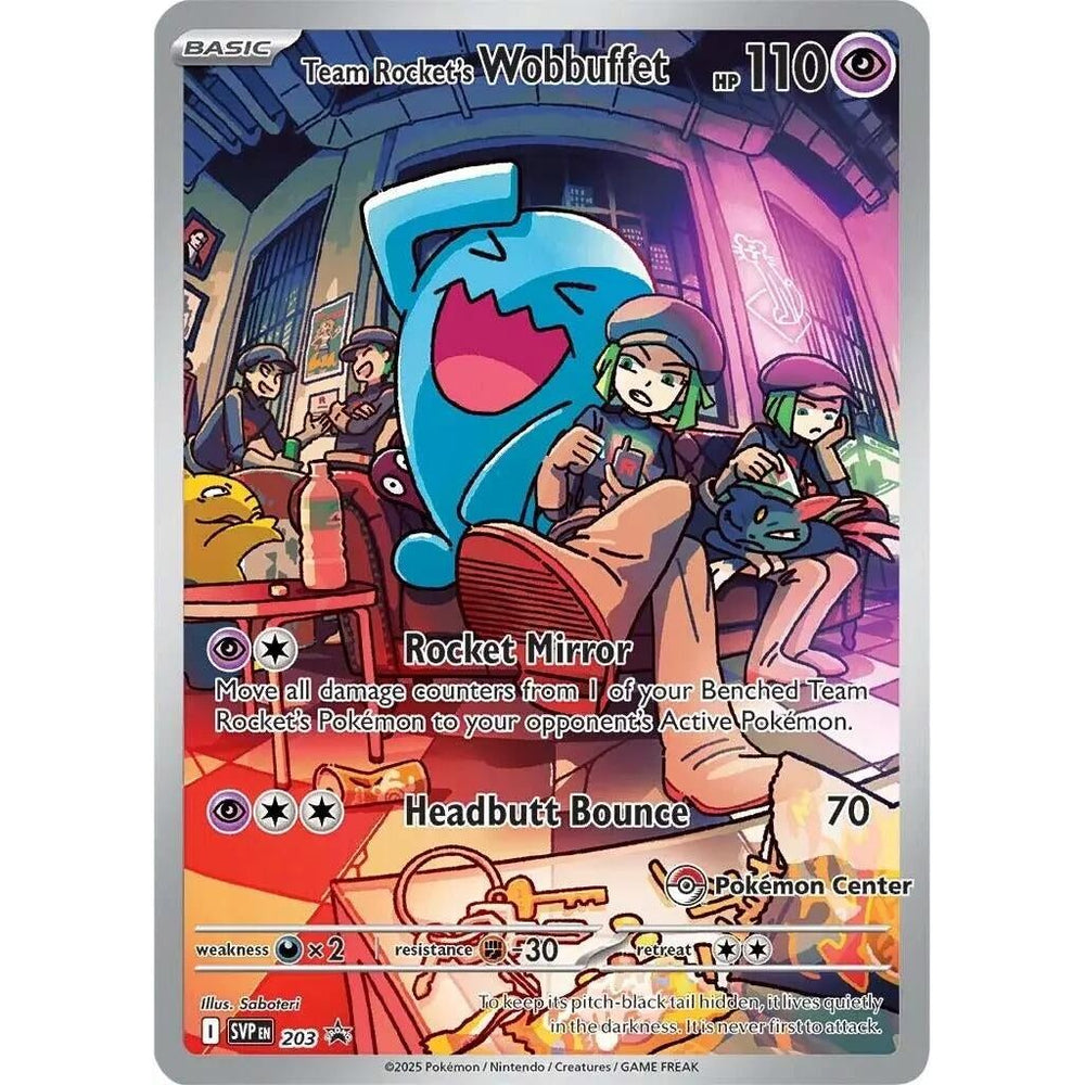 Team Rocket's Wobbuffet (Pokemon Center Exclusive) (203) (SVP)