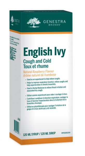 English Ivy Cough and Cold — Unytii - Suppléments et Produits Naturels