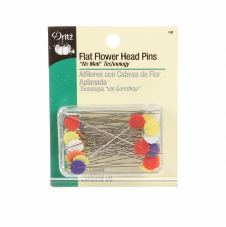Dritz Flower Head Pins 1.5" 50 count — Cottage Quilting Ltd.