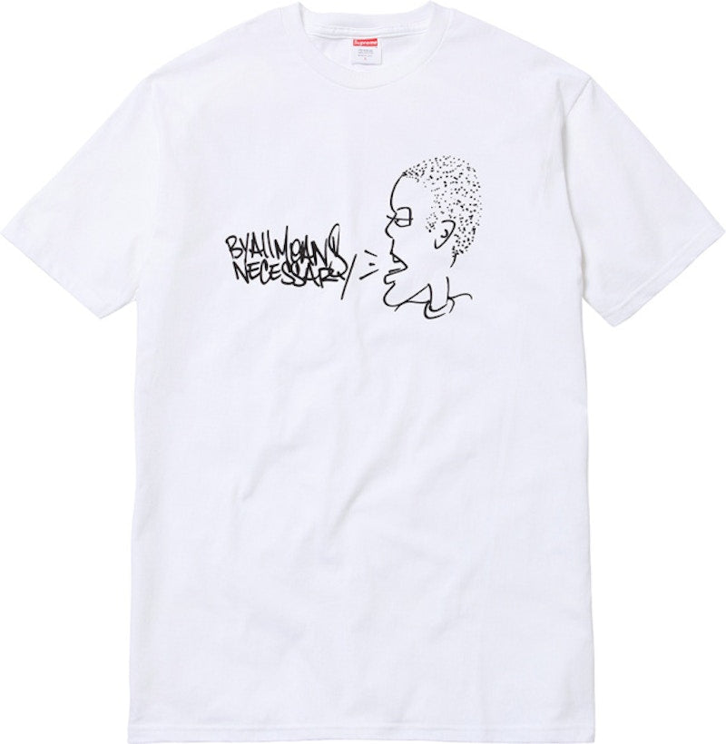 Supreme x KRS ONE 'By Any Means' T-shirt - Blanc