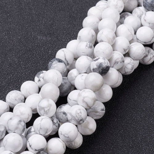 Perles de Howlite Naturelle