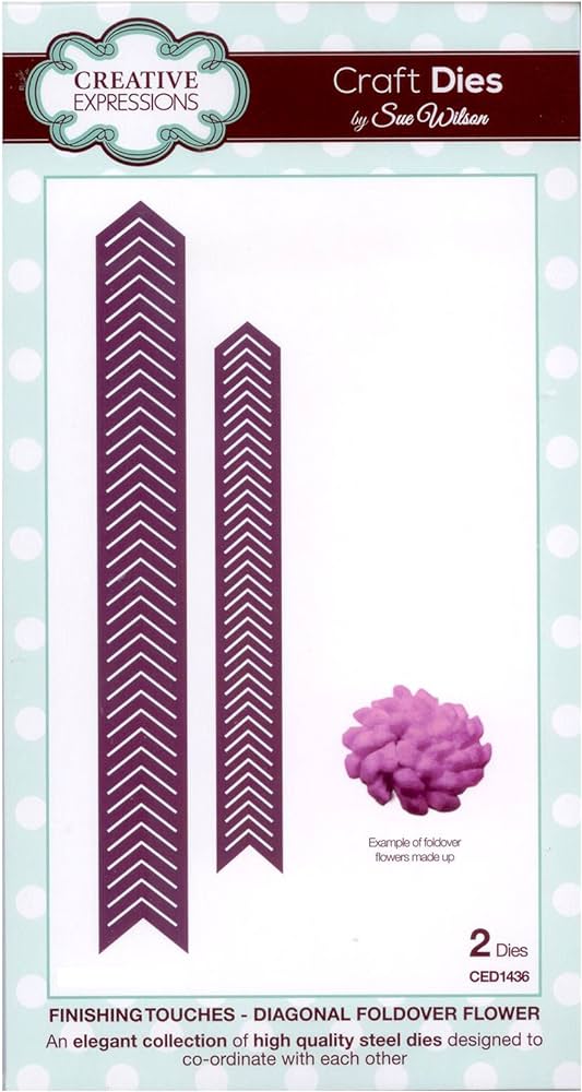 Sue Wilson - Collection 'Finishing Touches' - Fleur à rabat diagonal