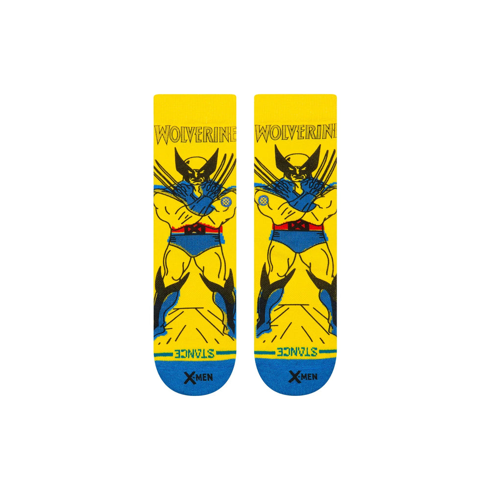 Stance x Marvel 'Wolverine' Crew Socks - Yellow (KIDS)