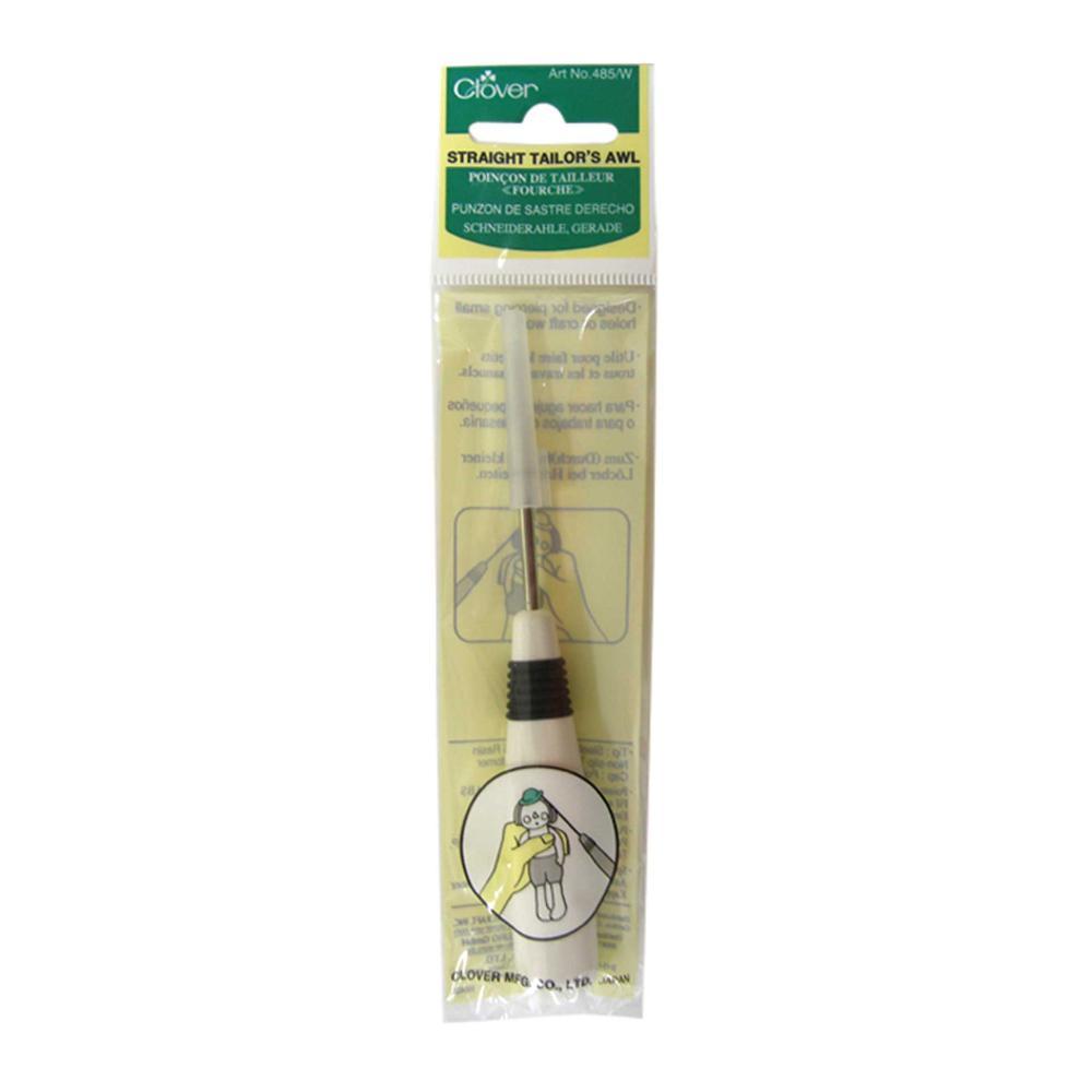 CLOVER 485/W - Alène de tailleur droite - Blanc