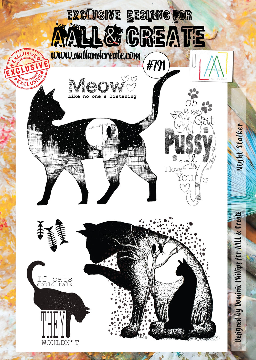 AALL and Create Stamp Set - 791 - Night Stalker — Ecstasy Crafts