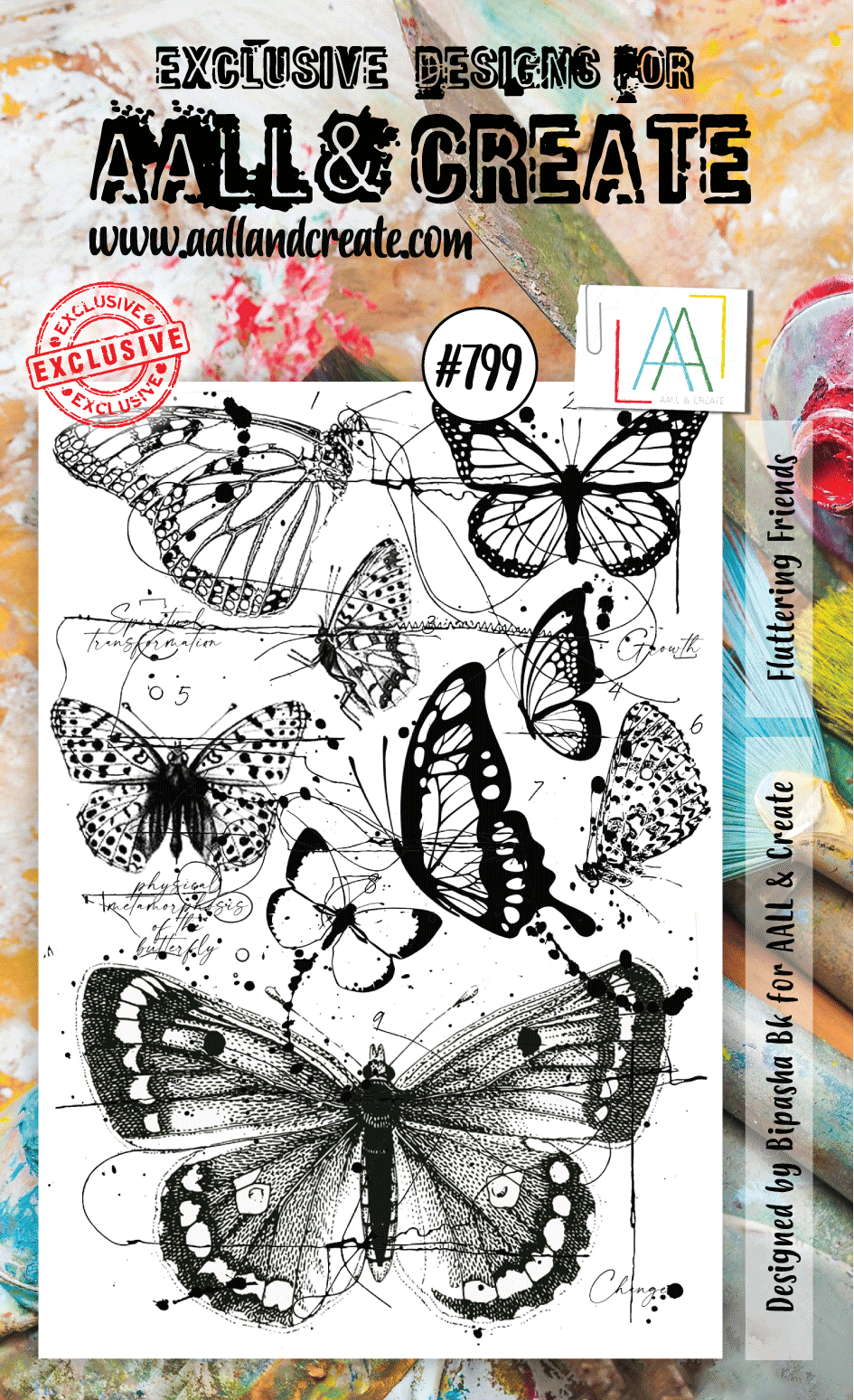 AALL et Create Set de tampons - 799 - Amis Volants