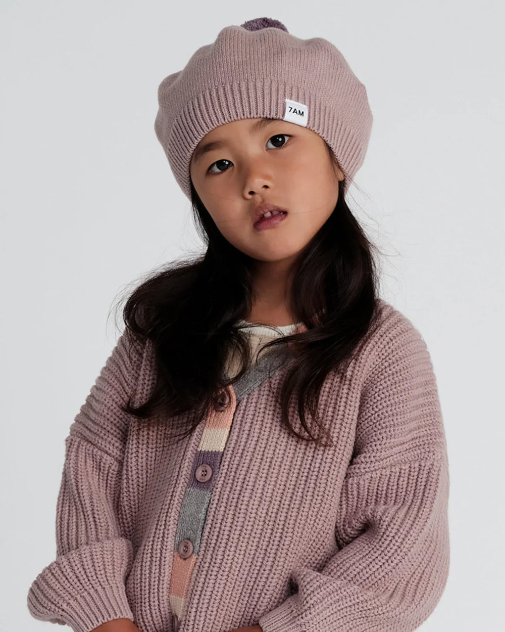 Béret Chunky | Rose Cendré | 7am