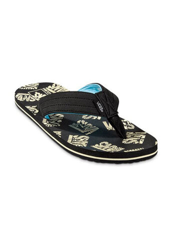 Vans 'T Street Print' Sandale - Trippy Grain Noir/Noir
