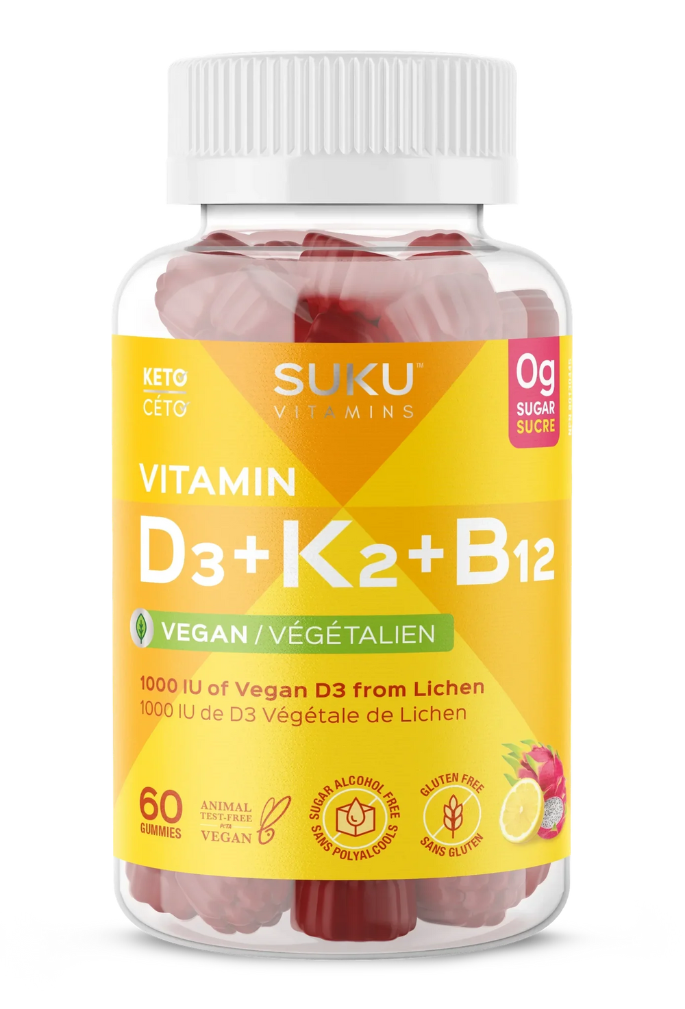 Vitamin D3+K2+B12