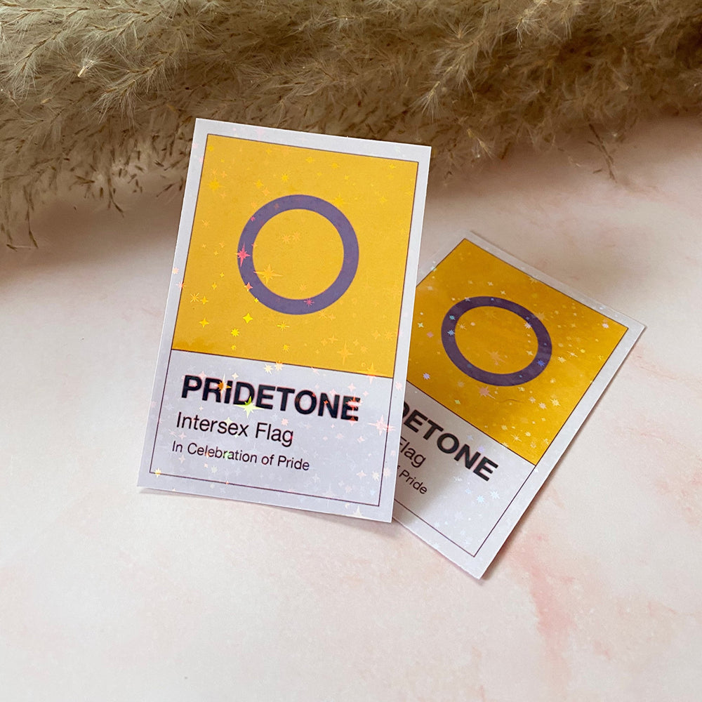 Pridetone Intersex Flag | Pride Sticker — Cheeky Peach Designs